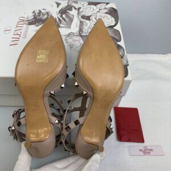 NIB Authentic Valentino Special Edition Pumps In Nude Pink - Picture 7 of 9